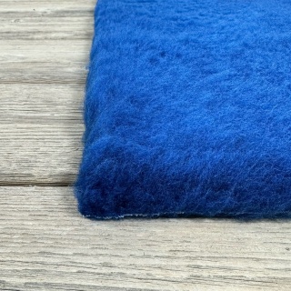 Traditional Royal Blue Vet Bedding roll whelping fleece dog puppy pro bed